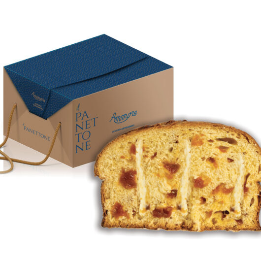 Panettone artigianale <br> Crema alla grappa di Greco di Tufo e albicocche